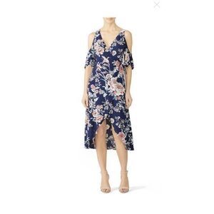Flynn Skye floral Devon blue wrap dress size M
